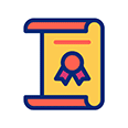 gif animé d'un diplôme qui se déplie, illustre les certifications de coaching